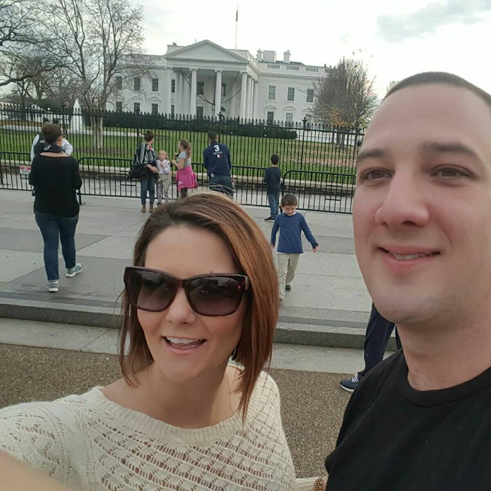 Both of these Con-artists in front of the white house, no doubt with a trip paid for by scamming hundreds of decent people out of their hard earned money.
God bless america... 

