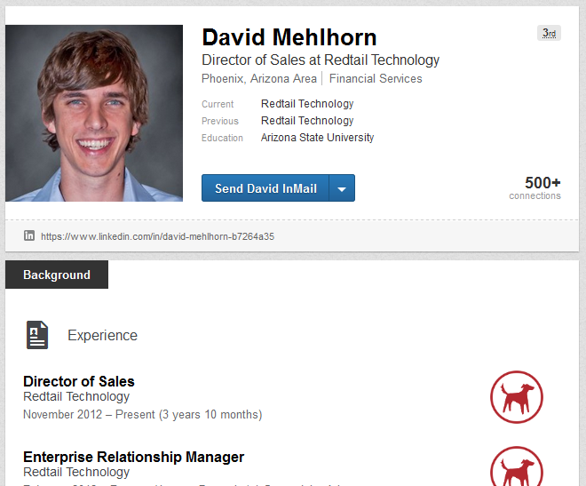 David Mehlhorn the Director of Sales for Redtail Technology