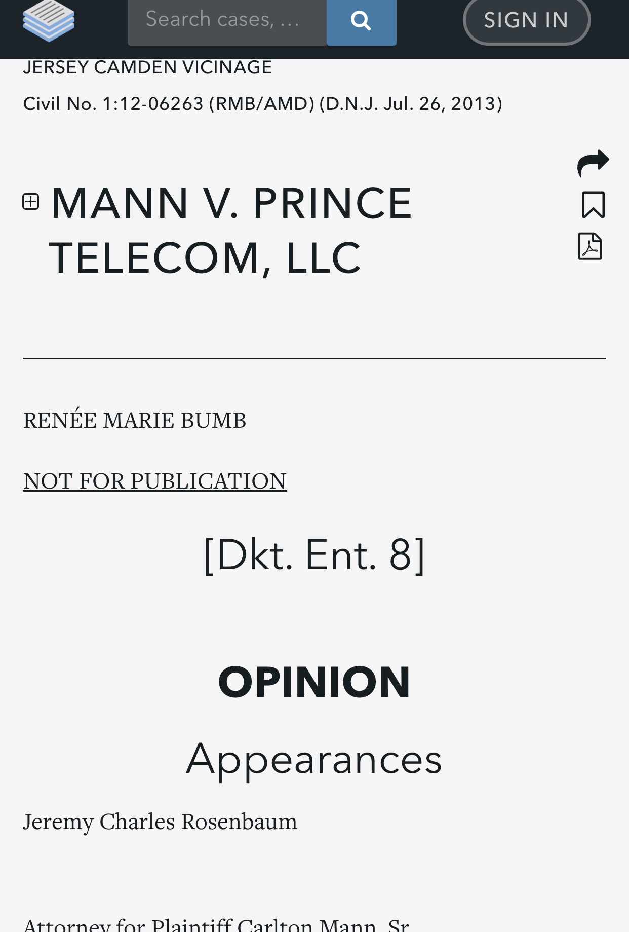 Racial Discrimination Law Suit against Prince Telecom https://casetext.com/case/mann-v-prince-telecom
