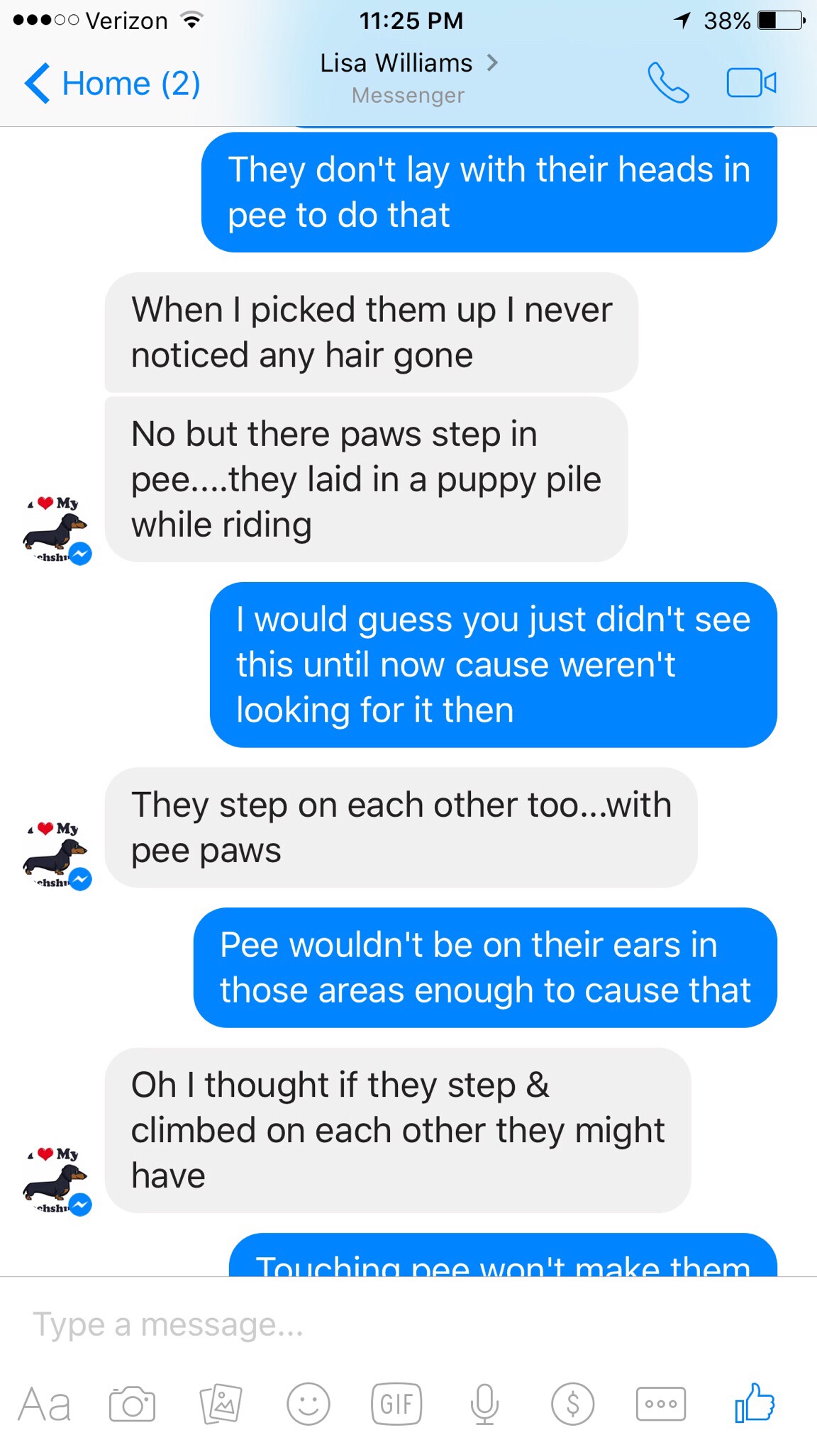 Screenshot from Lisa continued regretdijb the puppies 