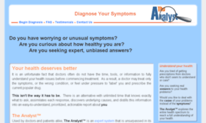 First clue, "the analyst" not a term used in the health care field. I hear nurse, doctor, nurse practitioner. 