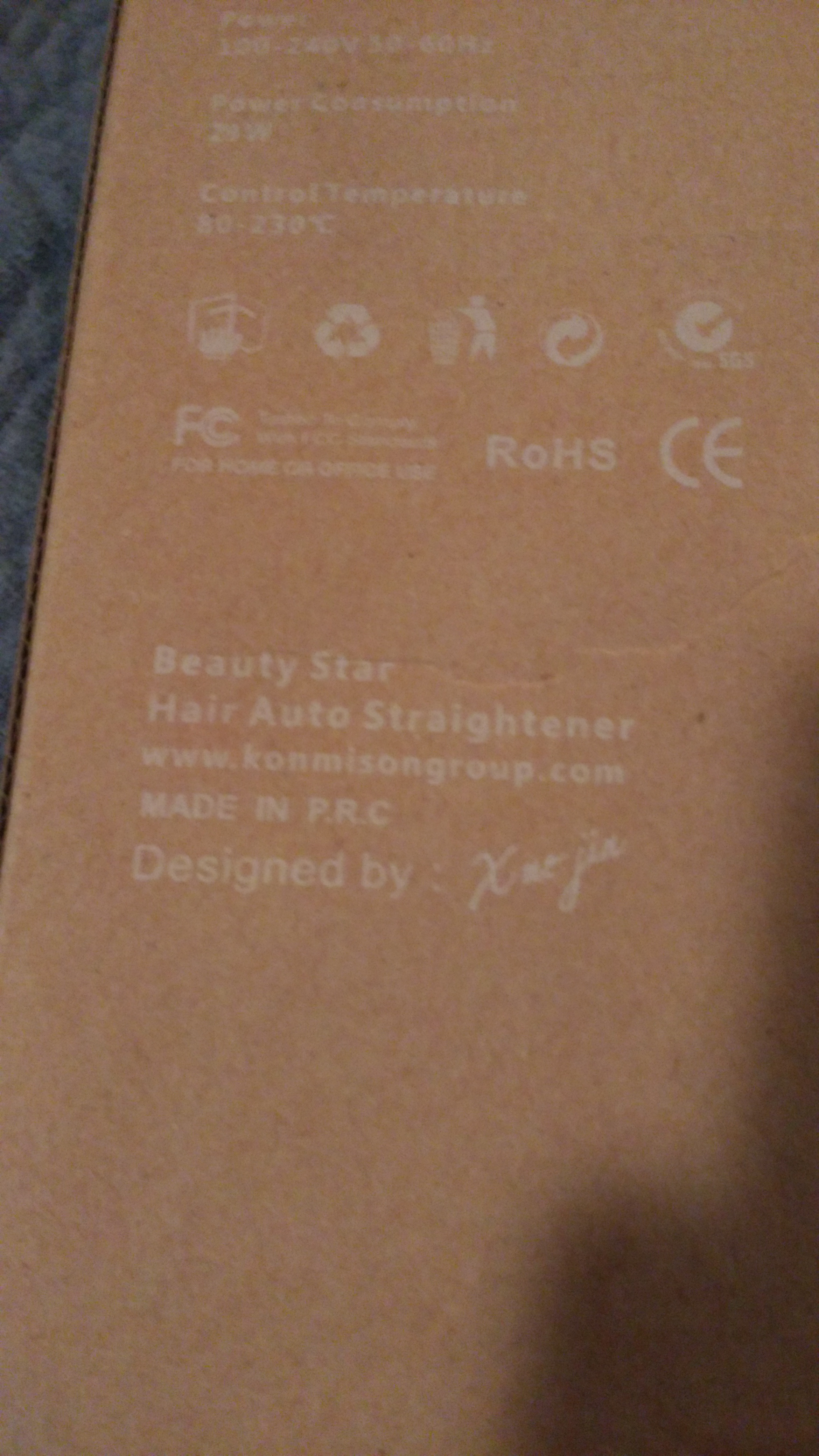 Website on box mentions Konmisongroup.com and is based in China. There is no mention of StraightFix anywhere on the packaging.