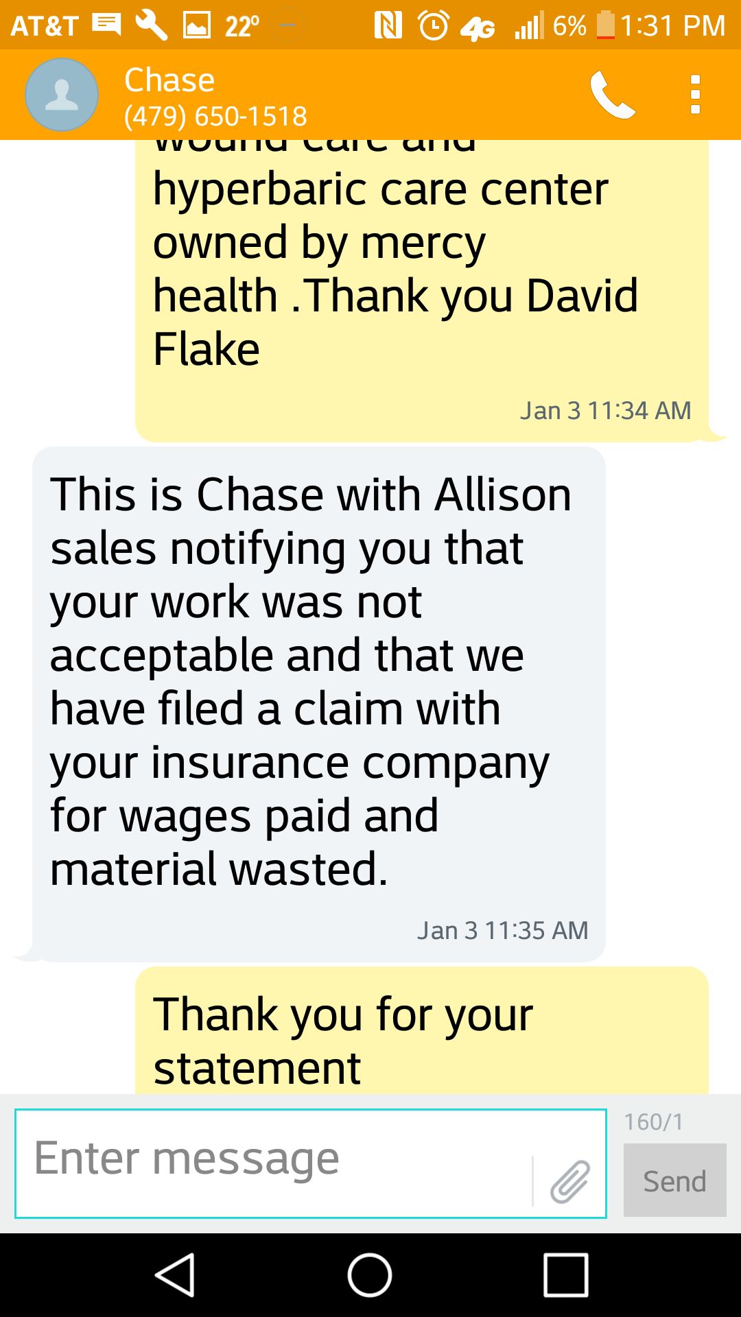 More texts confirming fraud