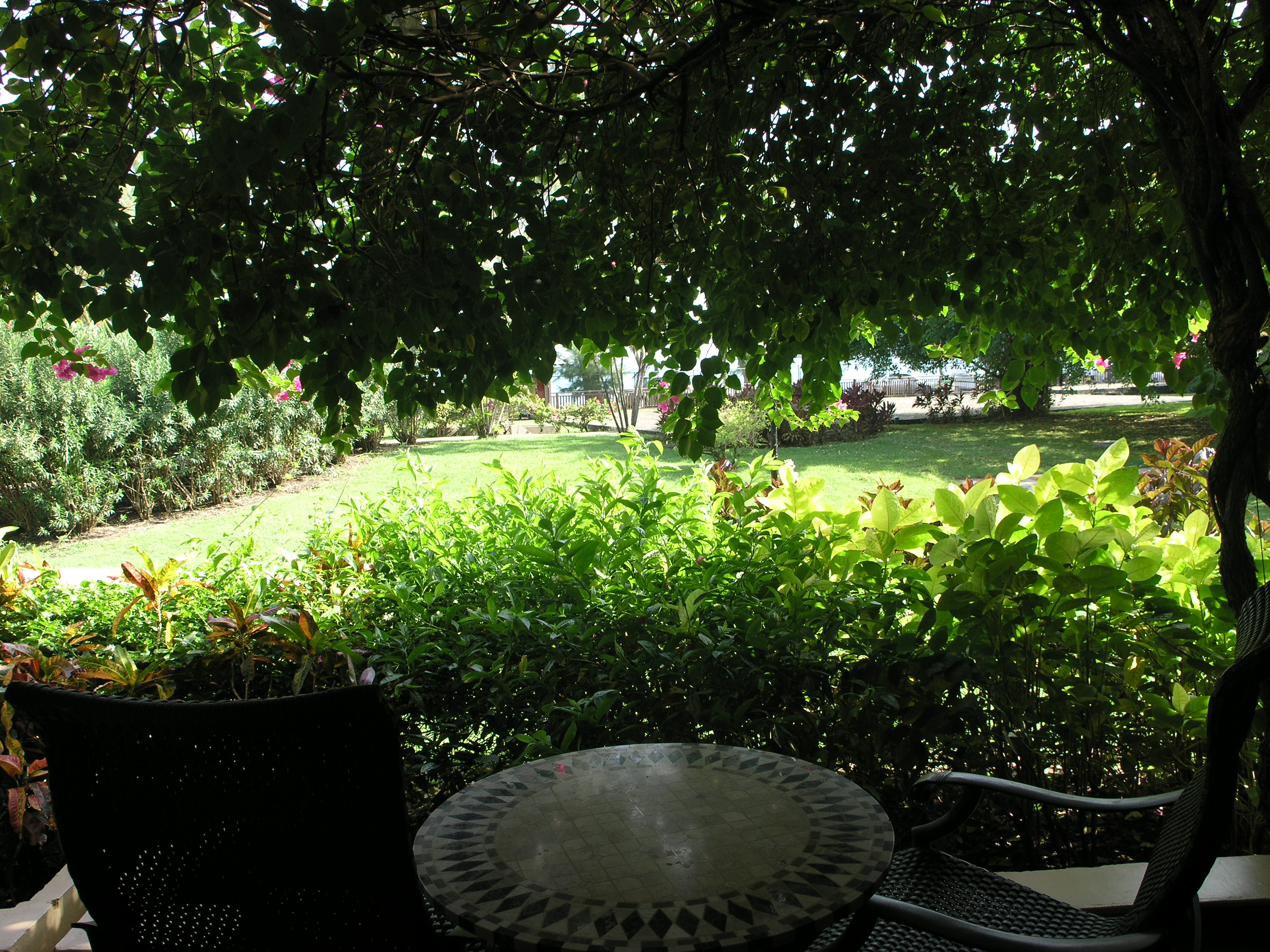 The view of the ocean from our room.