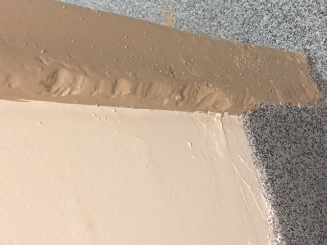 door frames not sanded of patch for paint
