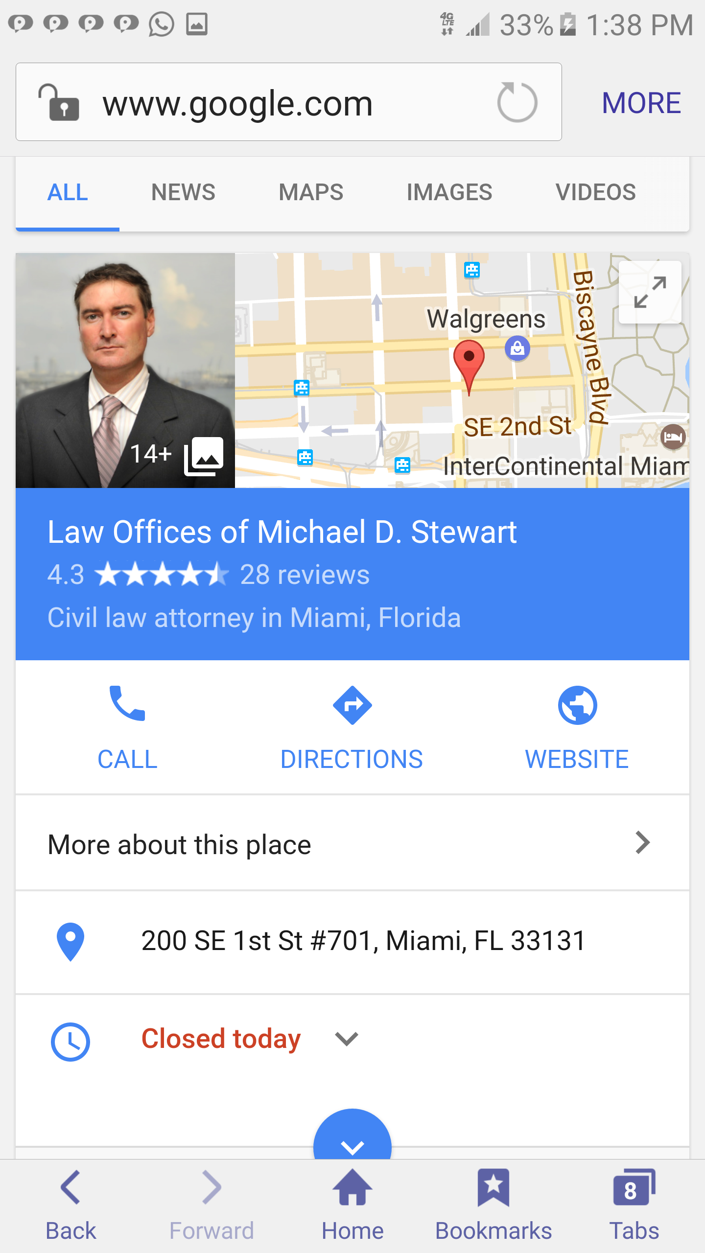 Michael D Stwart 150 SE 2nd Ave. Suite 1000. Miami. Fl 33131