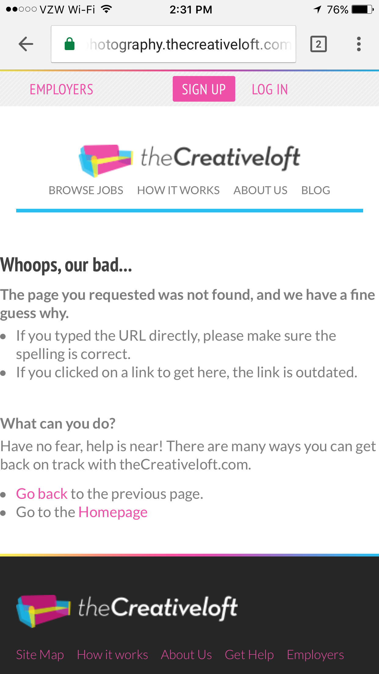  This is what I received after attempting to cancel my membership to thecreativeloft.com
