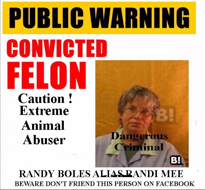 Randy Neumann Boles keep children and pets away