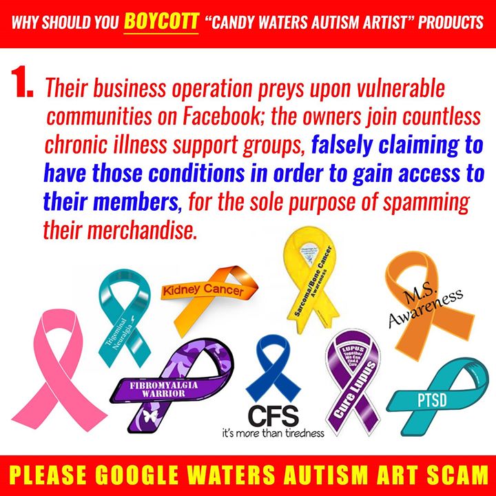 The work has been spammed to thousands of support groups, where the owners join under the guise of having a certain illness; their only goal is to expose the work to its members, never contributing to