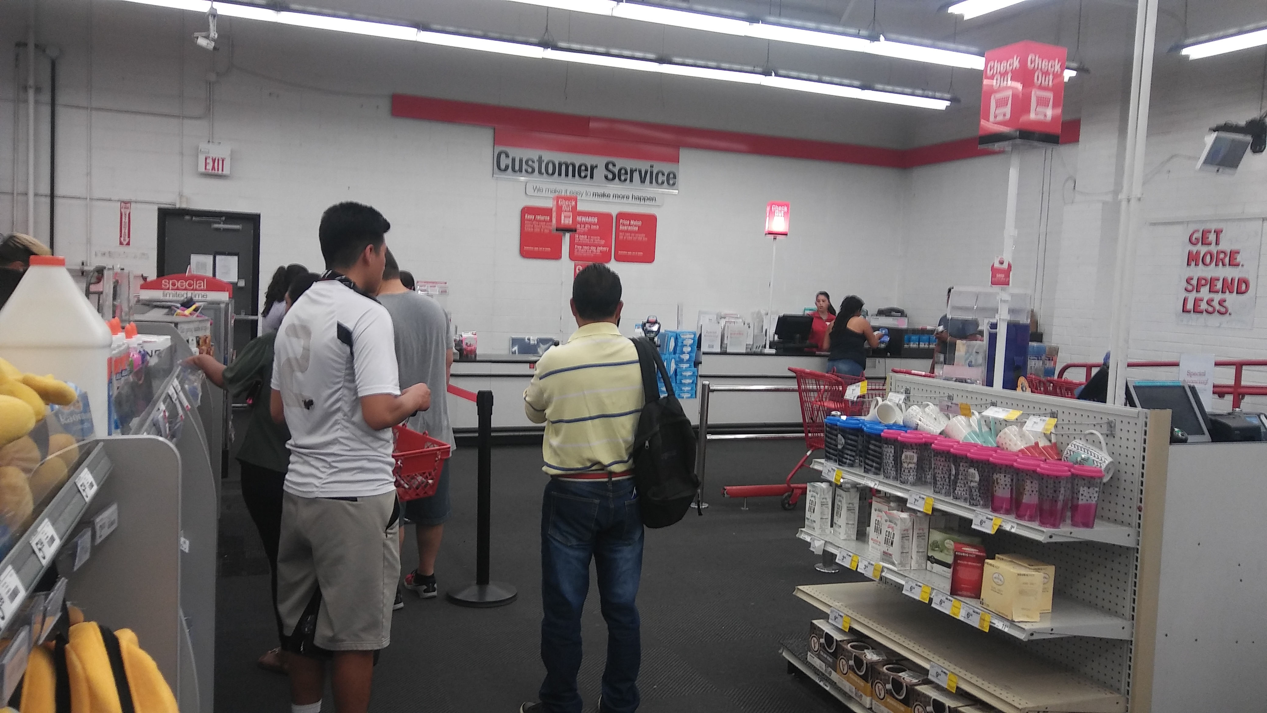 Various Pictures Of The Staples Store Showing You The Very Long Lines, The Cockroaches, Etc.

What A Disaster Of A Shopping Experience!