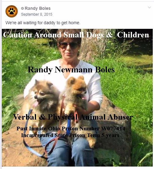 Randy Boles Sullivan, Ohio Animal Abuser 