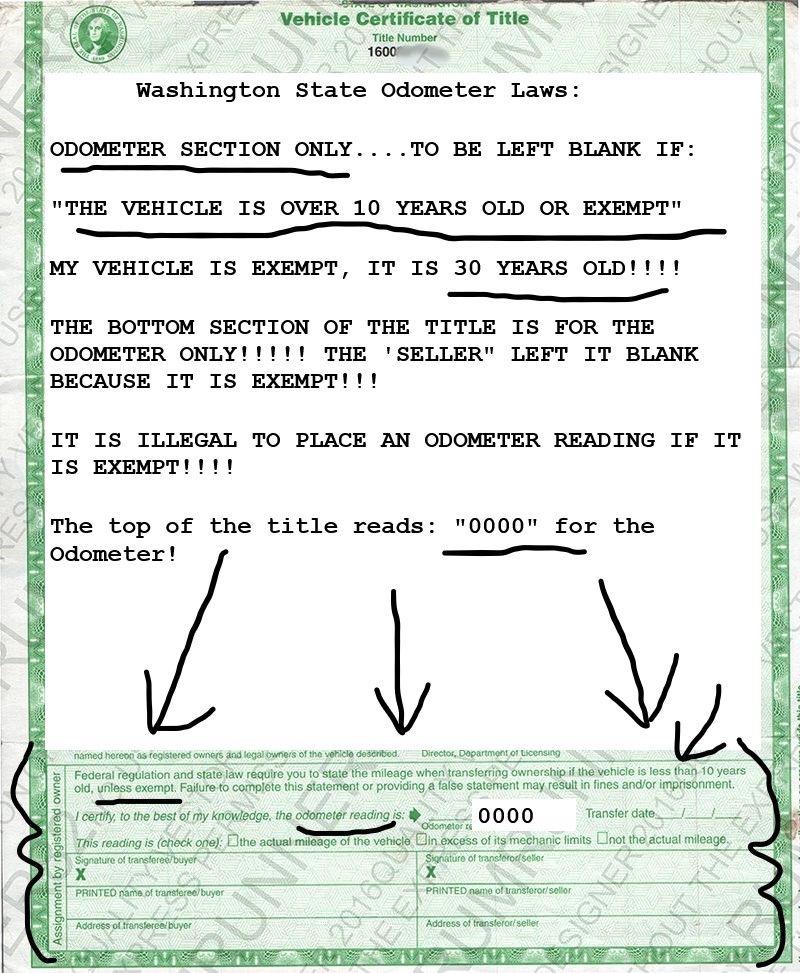 They use excuses of the documents to force the victim to obtain a "Title Bond". This ond awards the State a fraudulent contract of $5,000.00 debt against the registered vehicle owner, with the state a