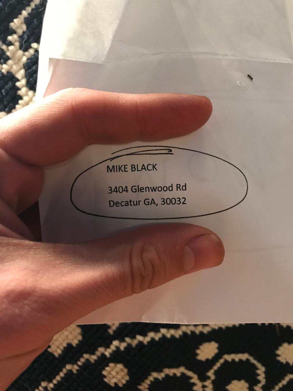 This picture was texted to me by Gerald Crochet, trying to convince me that Mike Black is someone else. This address is actually a rental property toed to Crochet. 