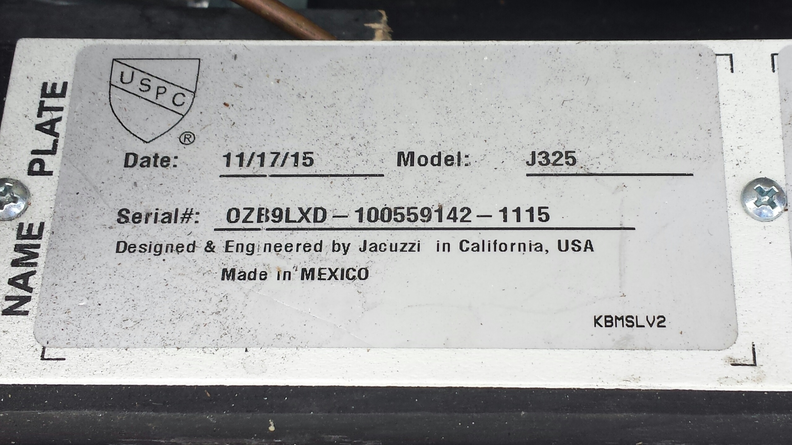 Made In Mexico Manufacturing Plate