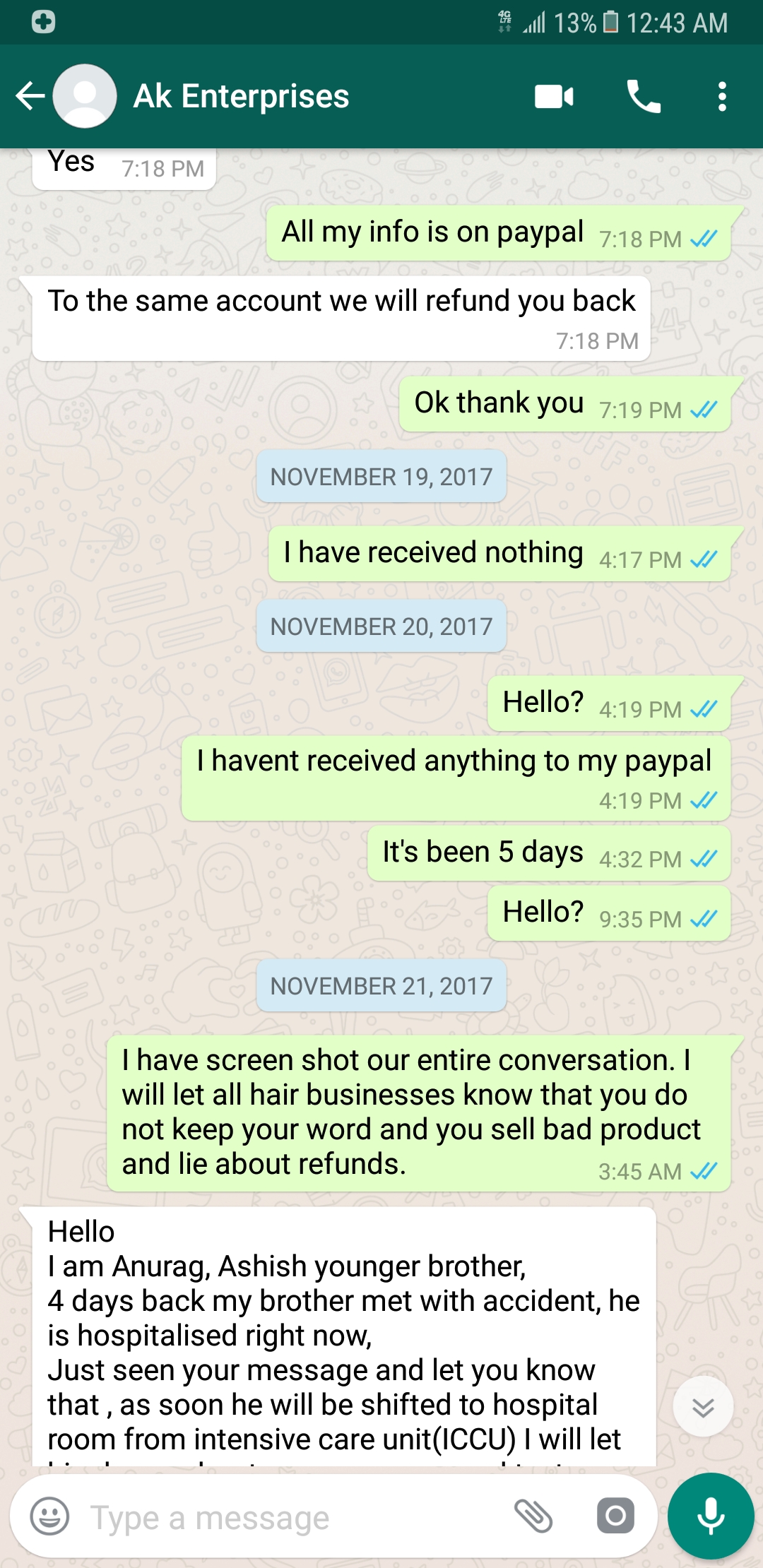 Here is his " brother" .. a total scammer 