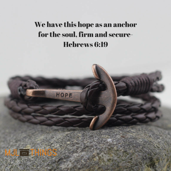 Bronze Hope Anchor Bracelet - MJL Things