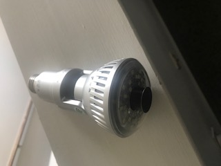 Defective light bulb camera