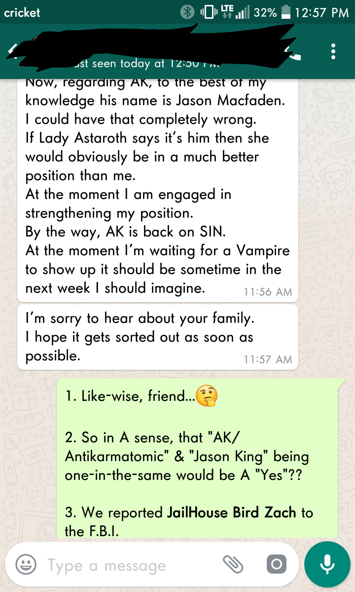 1 of my friends had confirmed the identity of AK.