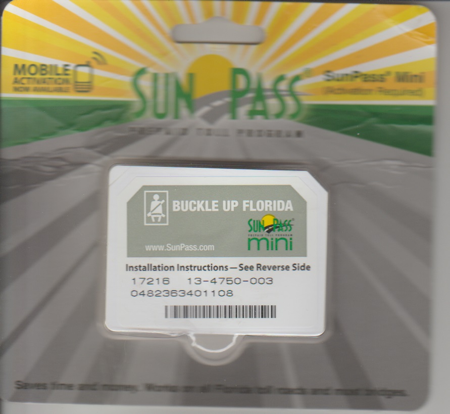 Purchased Sun Pass