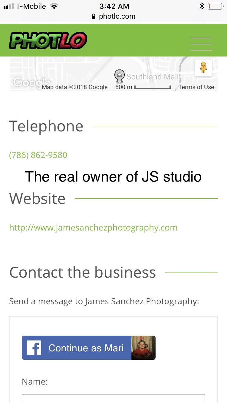 Real owner of js studio which was dissolved 