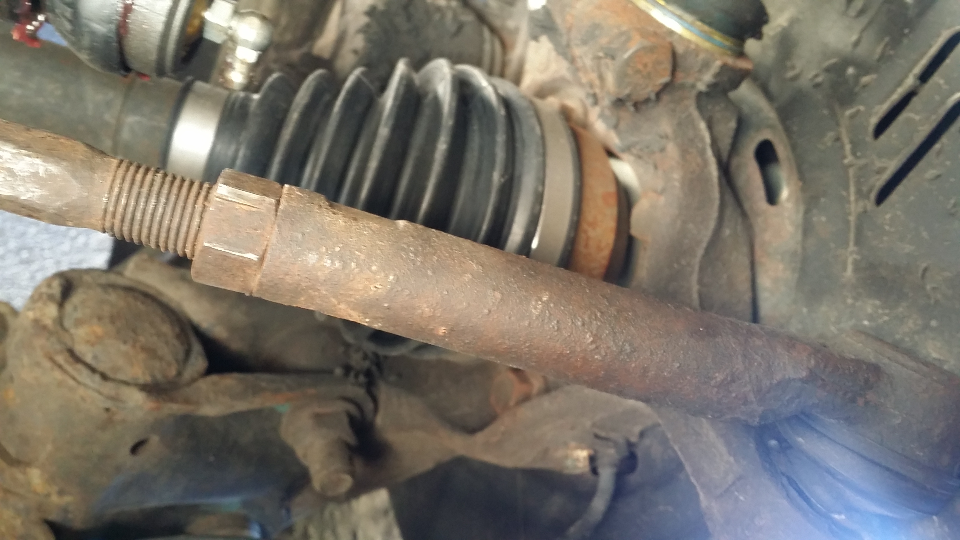 Tie rod ends that he said was replaced