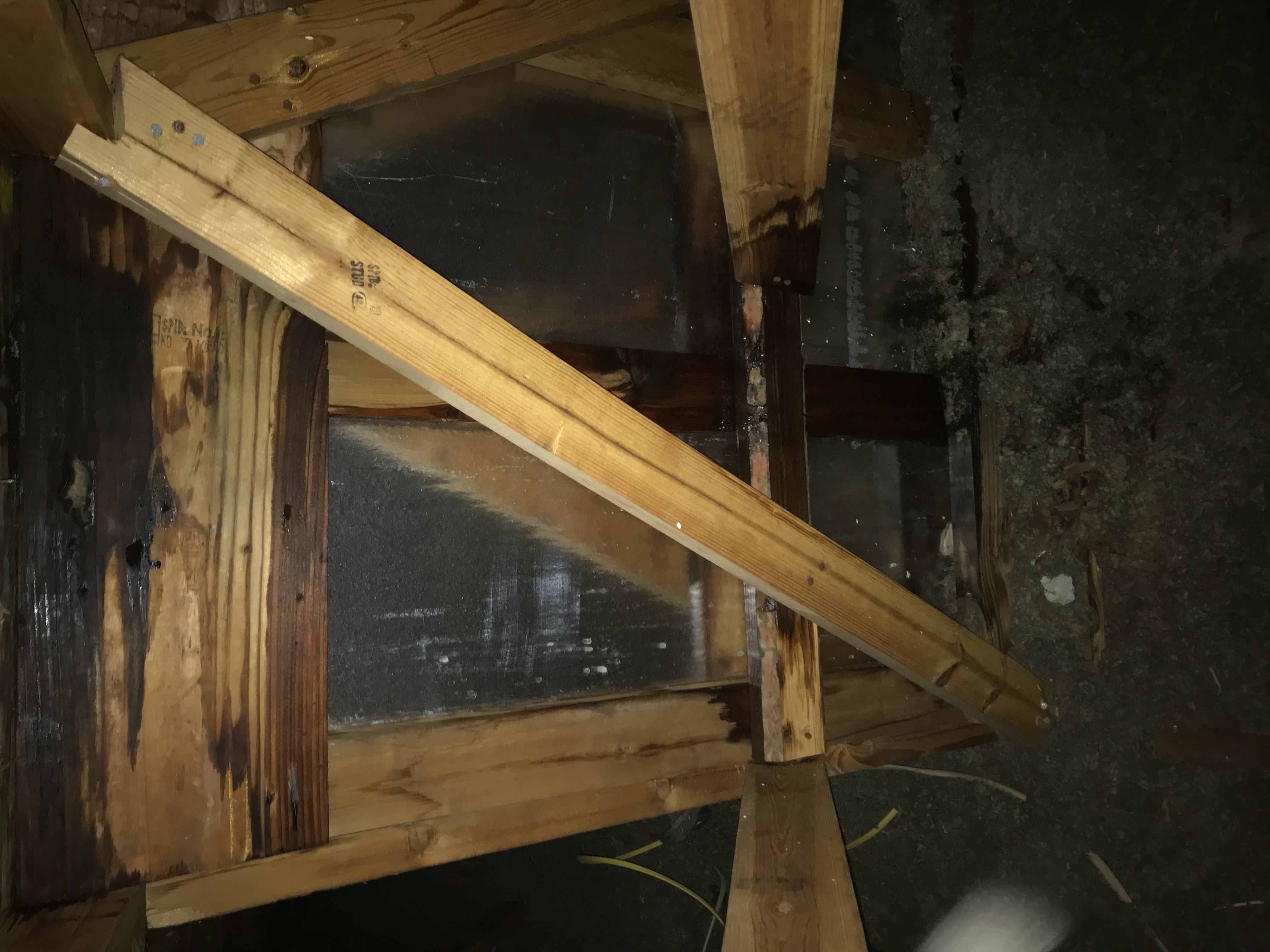 Attic damage from 7 years un-noticed leaking