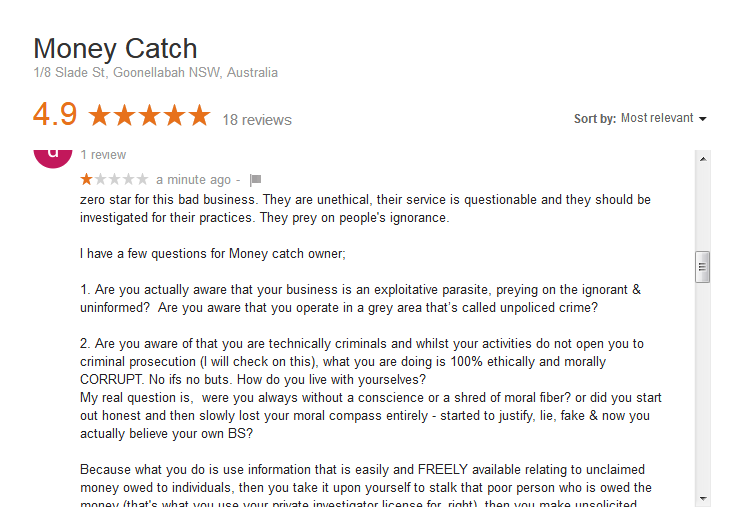 money catch customer reviews