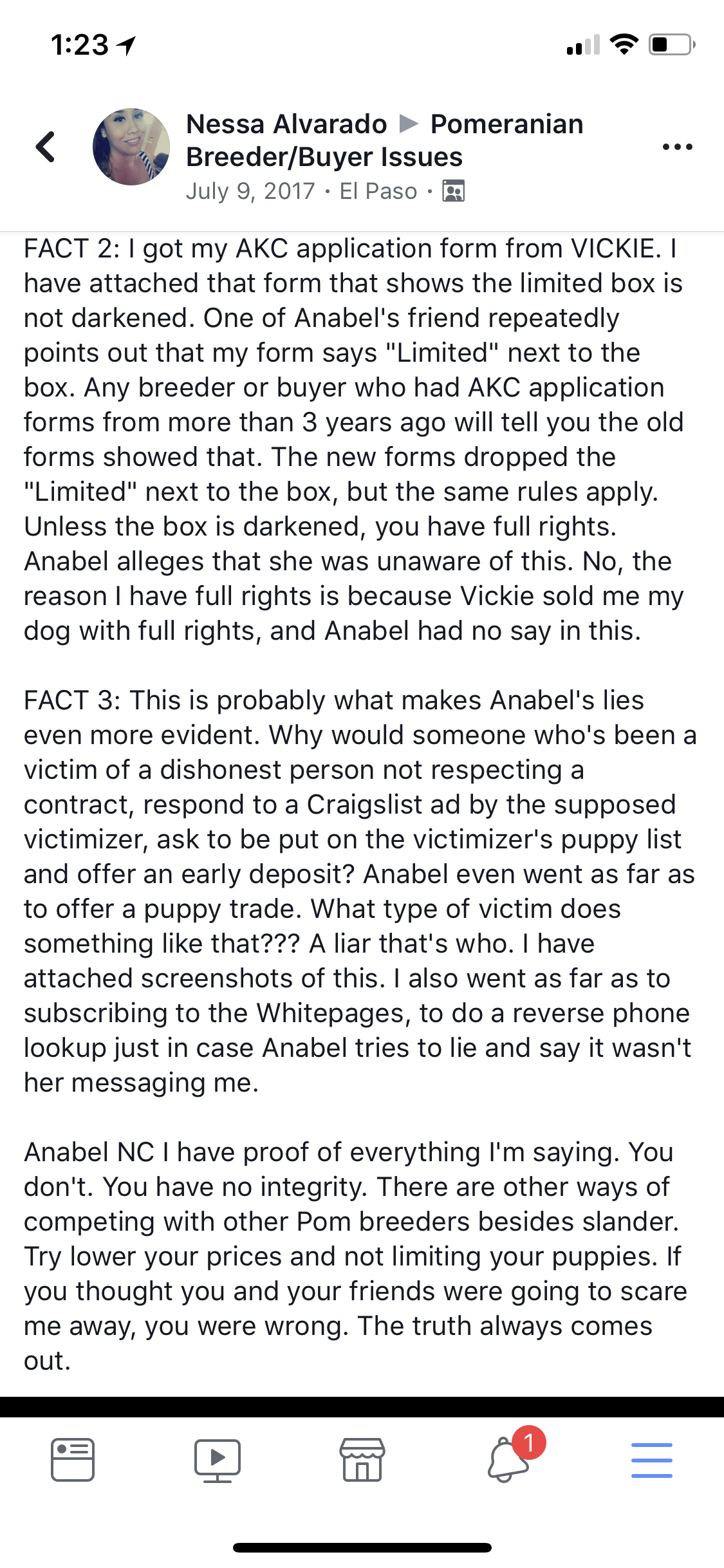 Another victim of Anabel Castro
