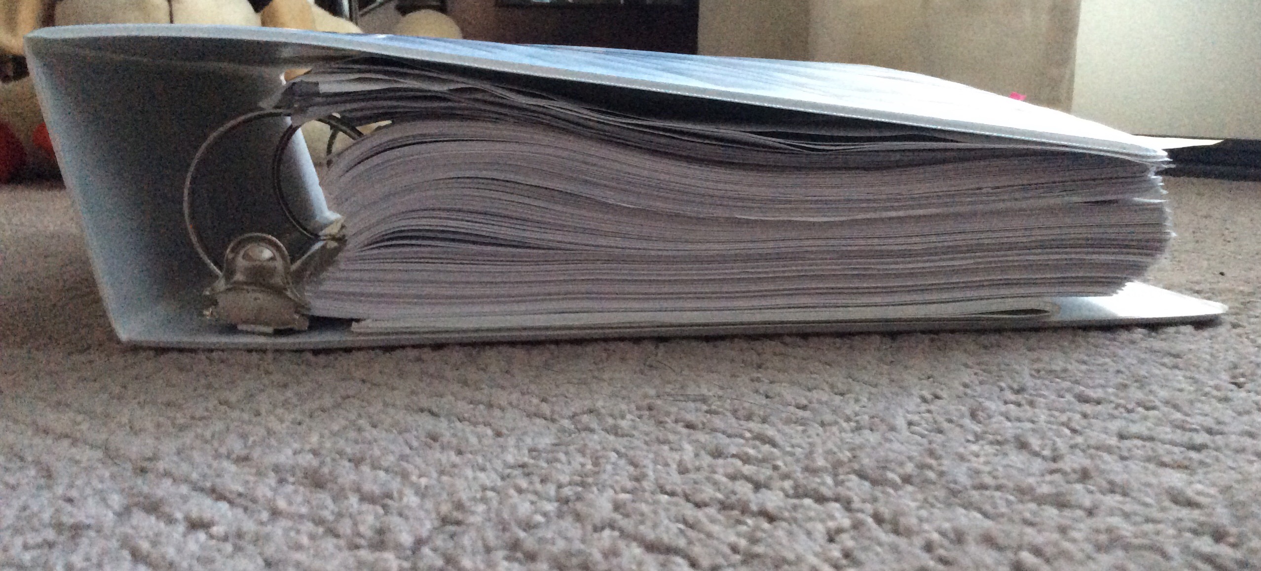 This is the binder. Most all wasn’t submitted.
