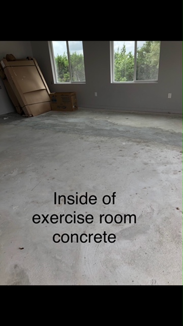 Inside concrete work done incorrect