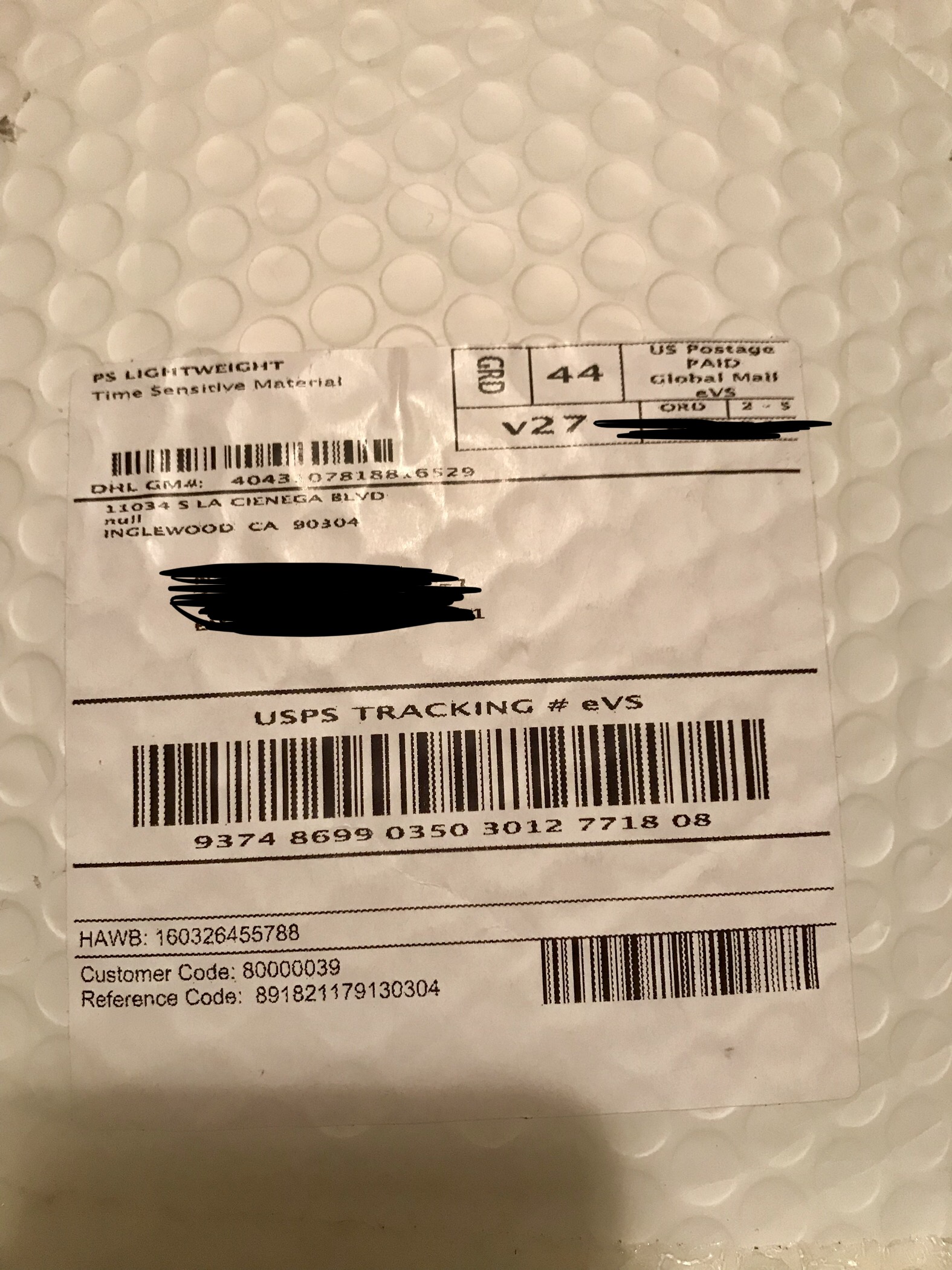 Shipping package