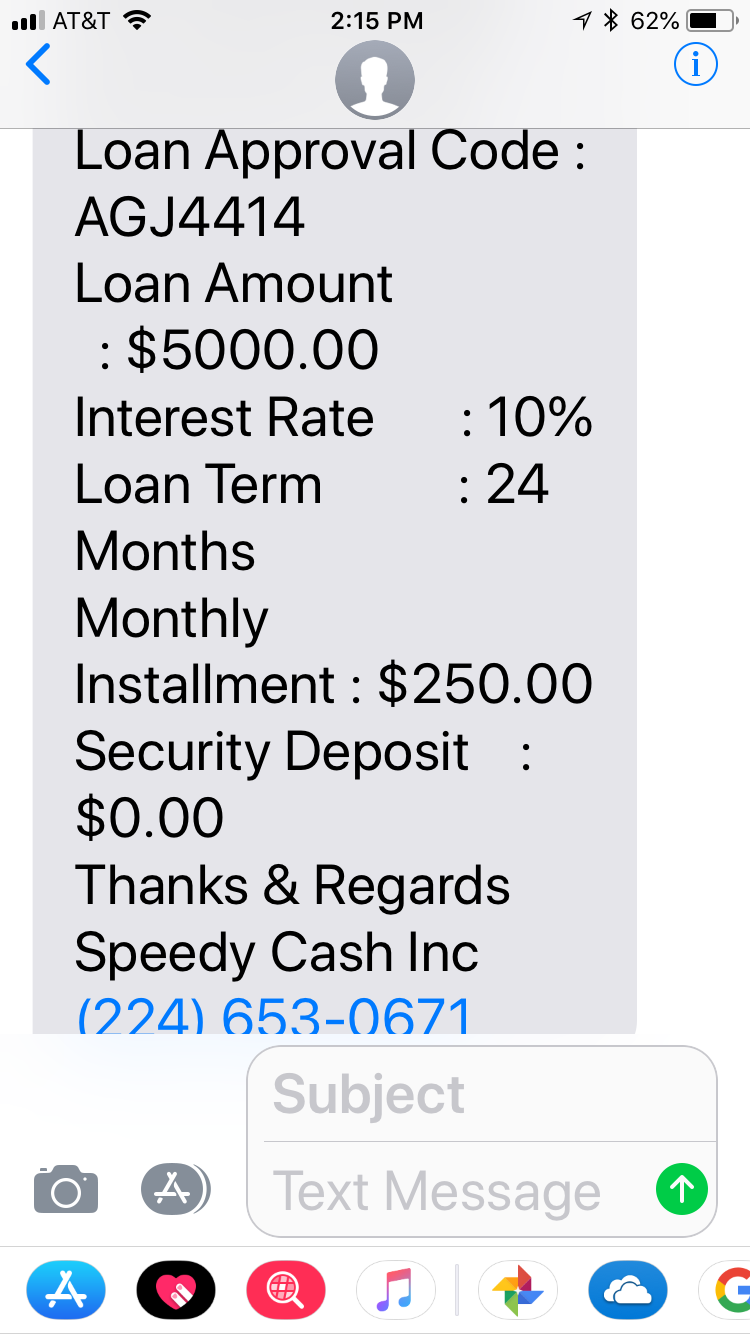 Loan Approval text