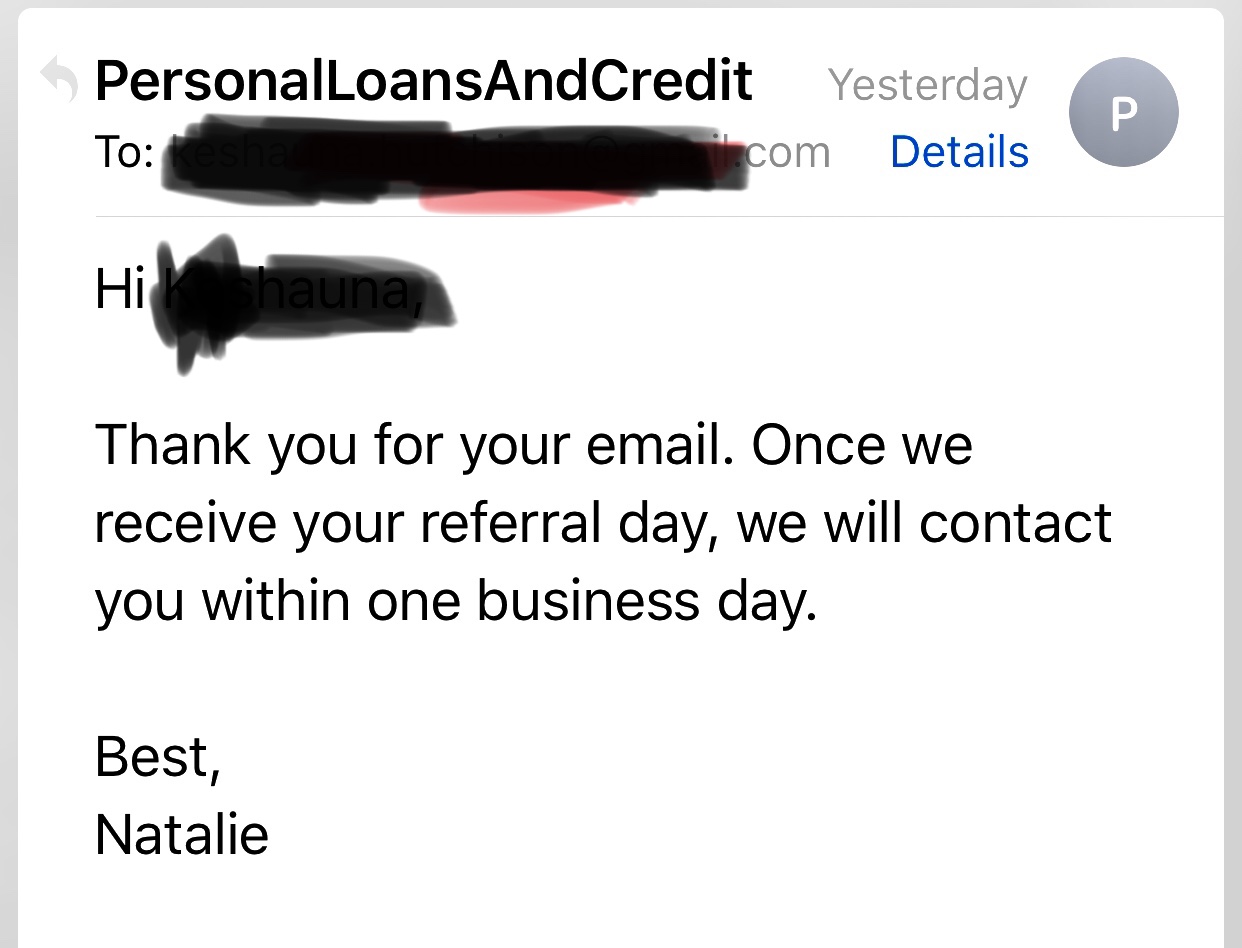 Scam email response