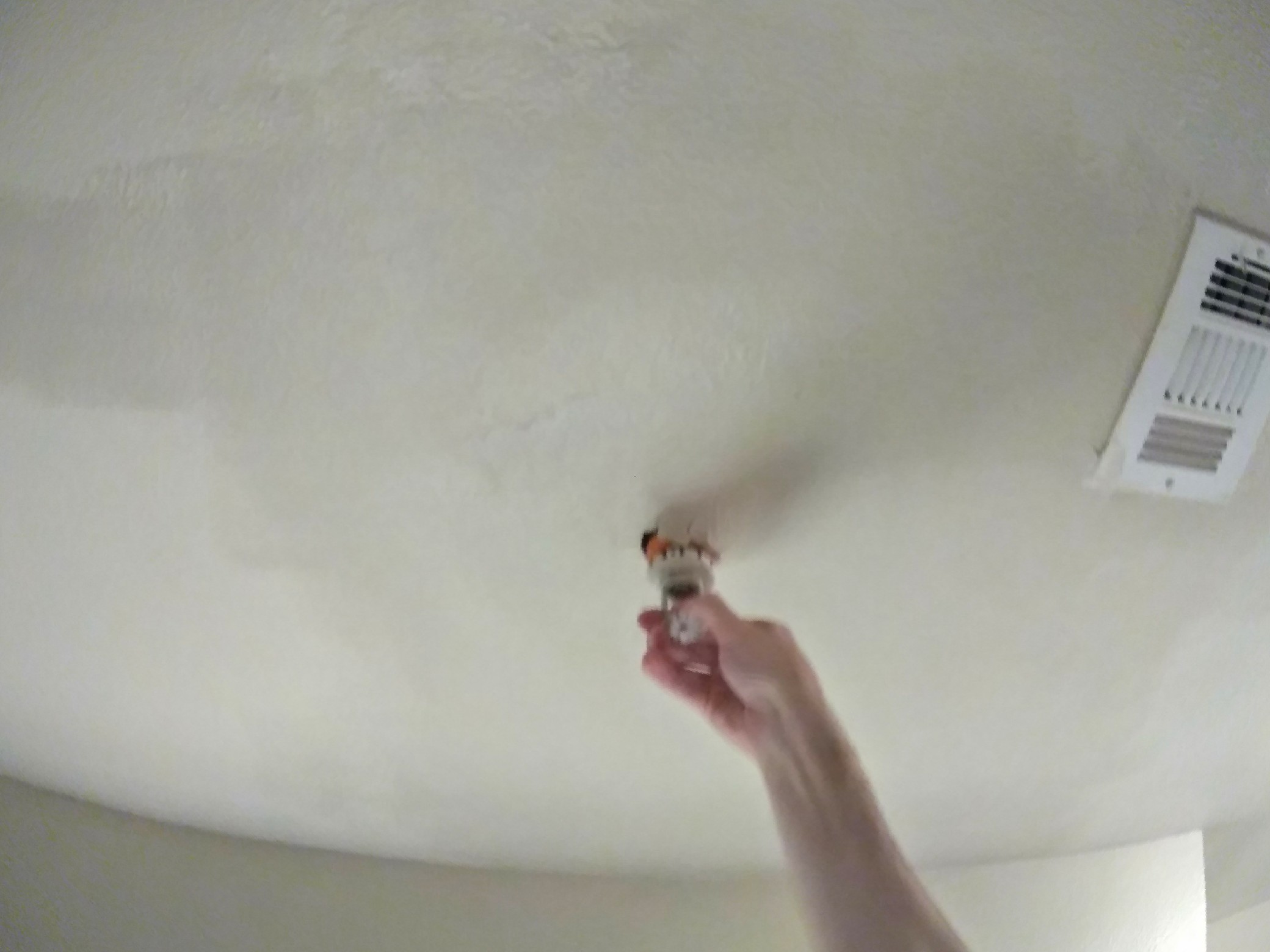 Fire Sprinkler Falling Out of Ceiling 