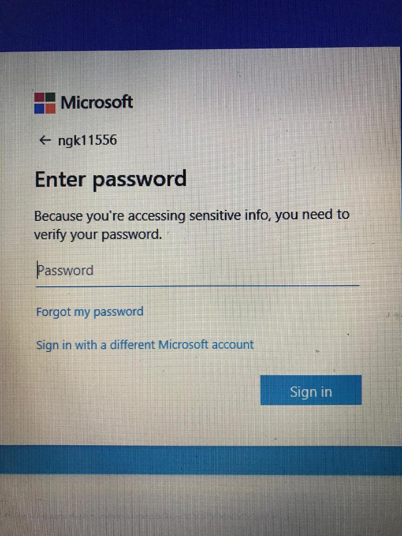 I don't give permission to change my password 