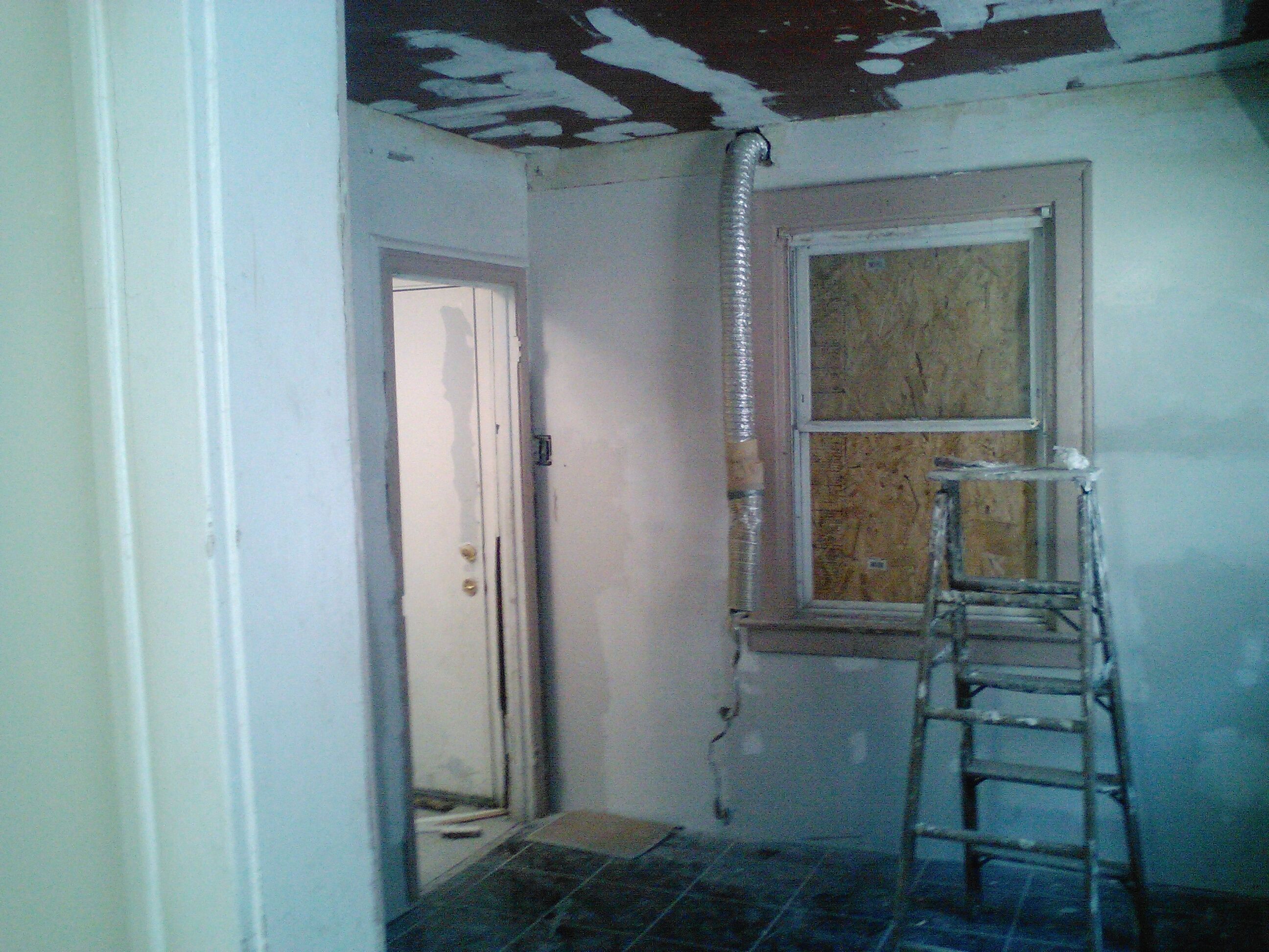 Walls and ceilings before photo