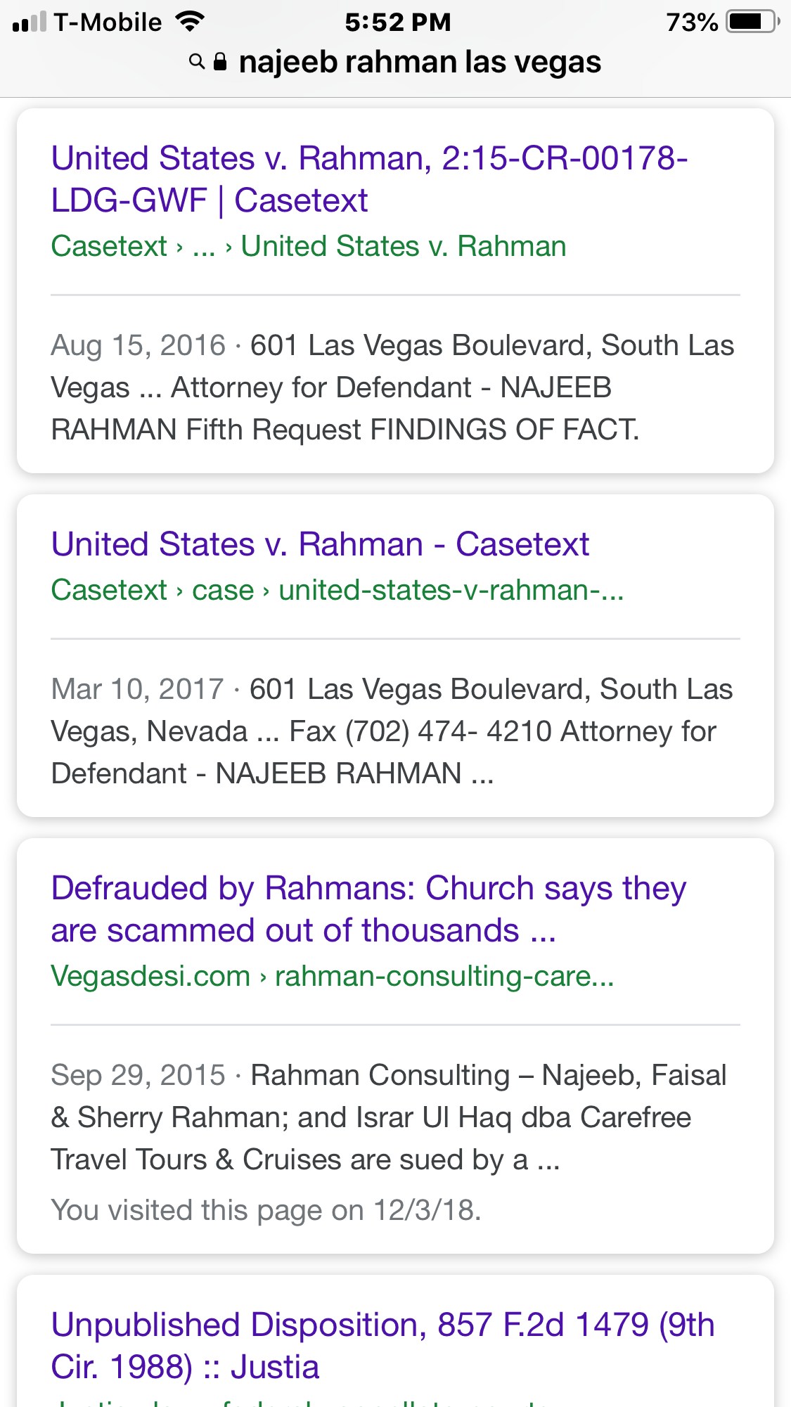 Rahman Fraud