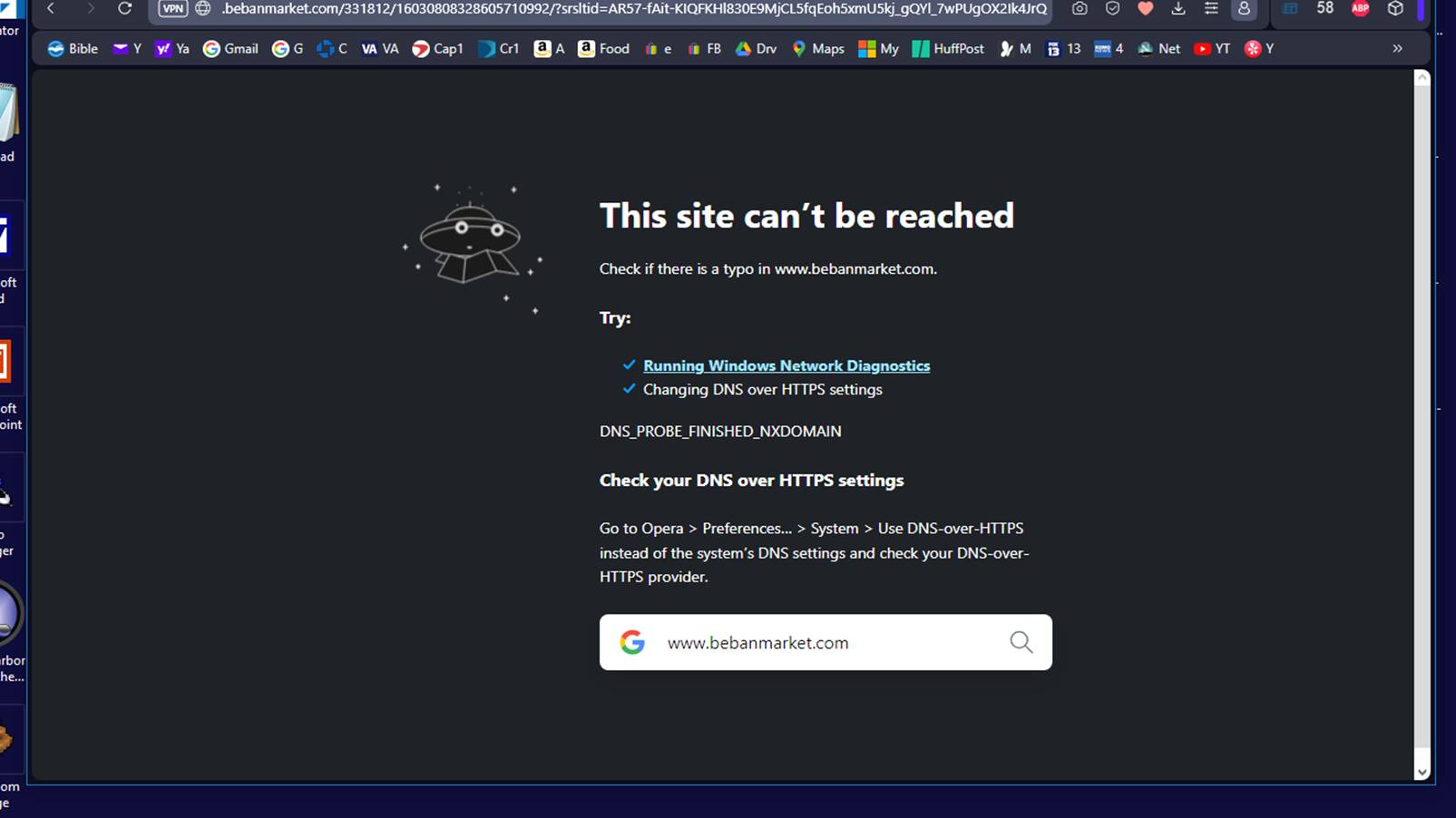 Original Web Page taken down