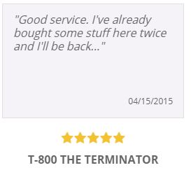 A customer review from the Terminator on the site