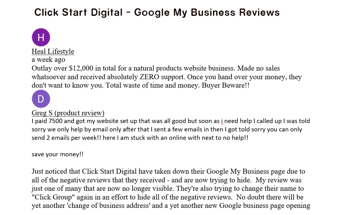 Click Start Digital Reviews 