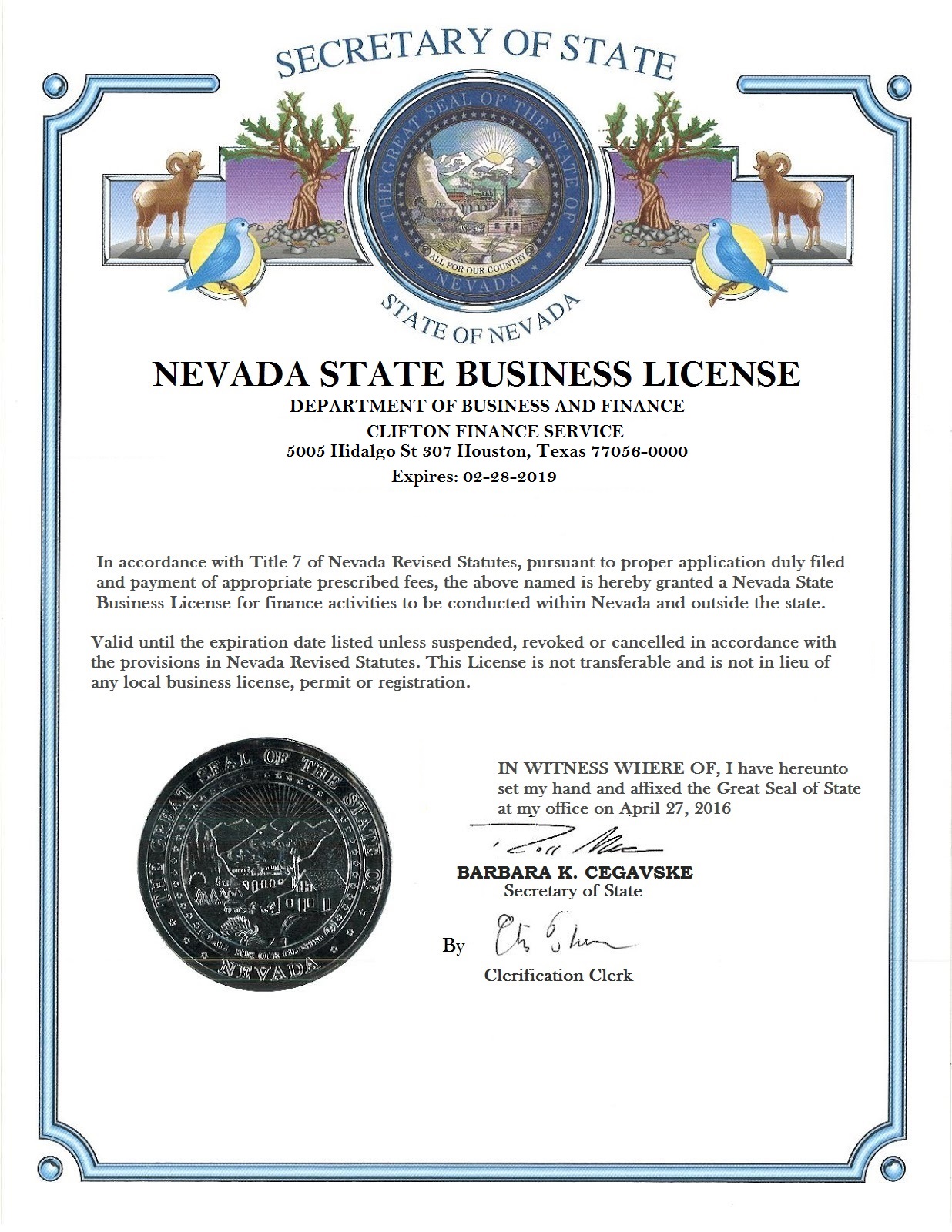 Business License 