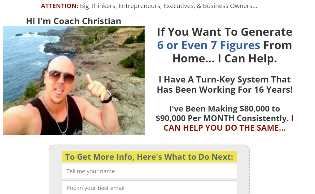 Christian Kings site or landing page