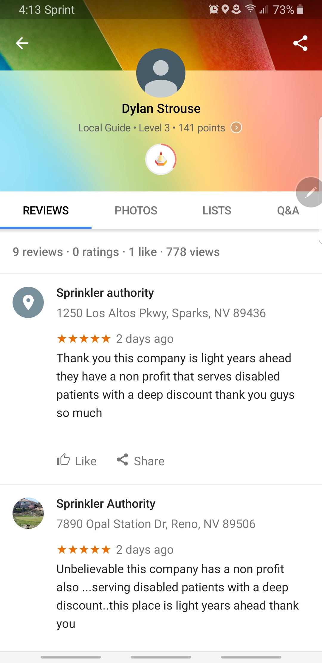 Fake reviews 