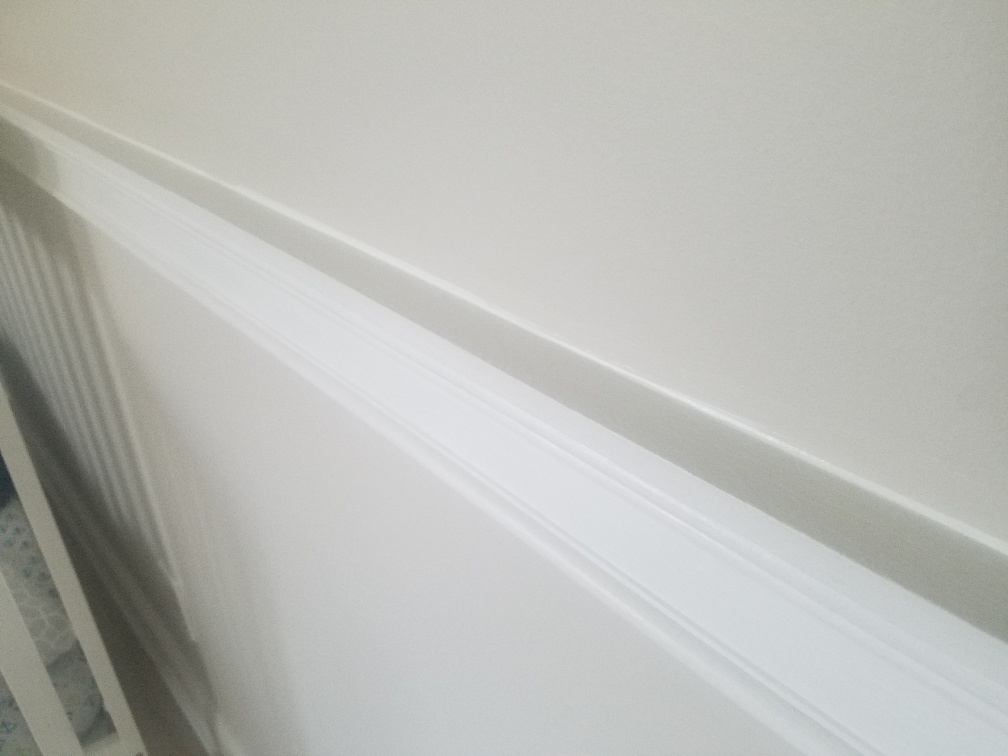 molding edges not properly painted