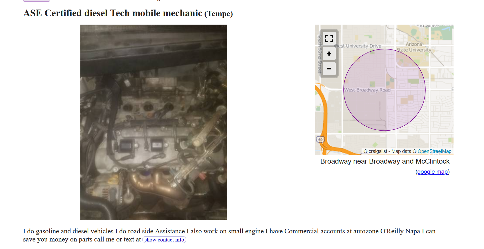 Craigslist Ad removed by poster