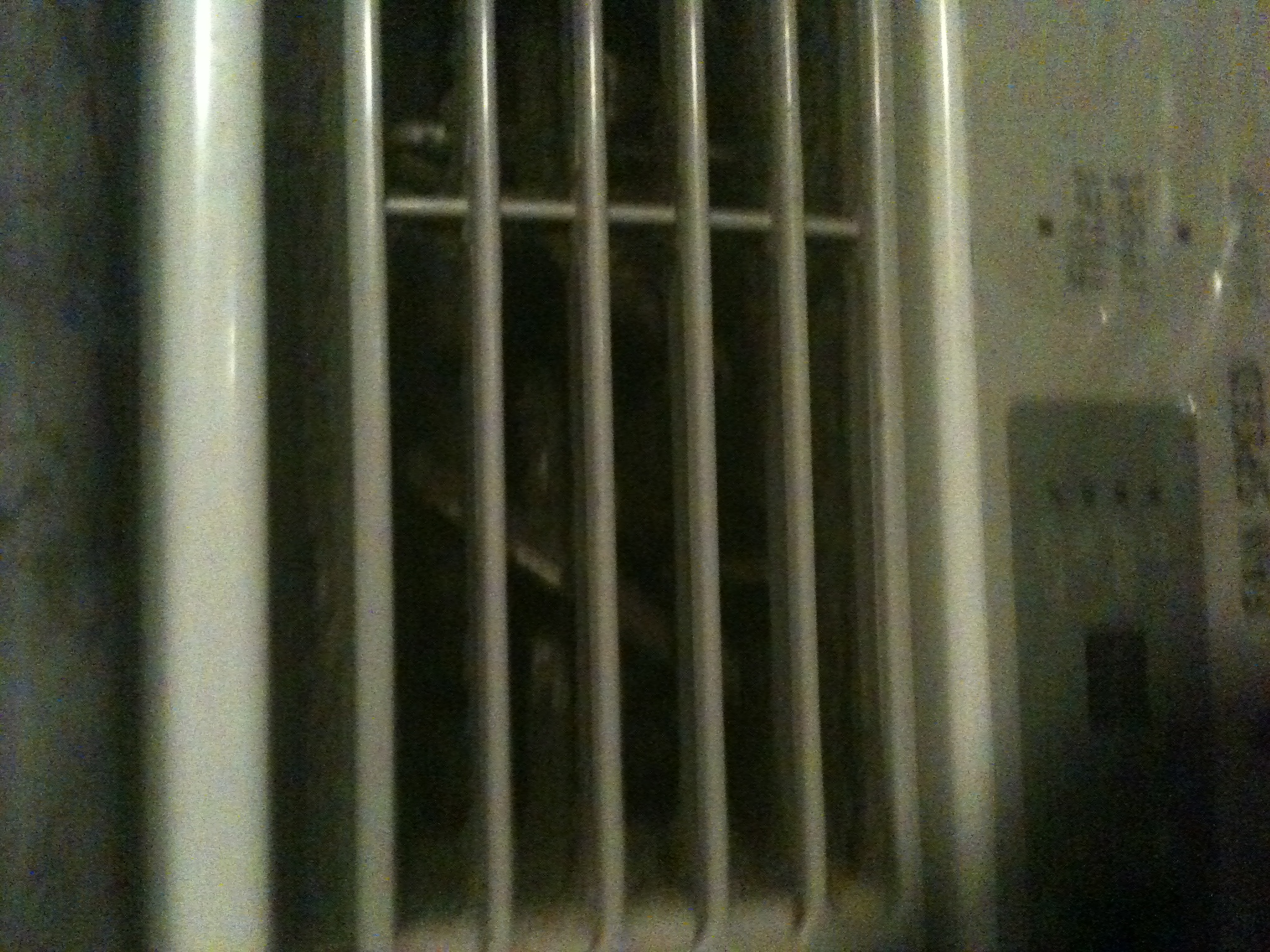 Black mold trapped inside ac