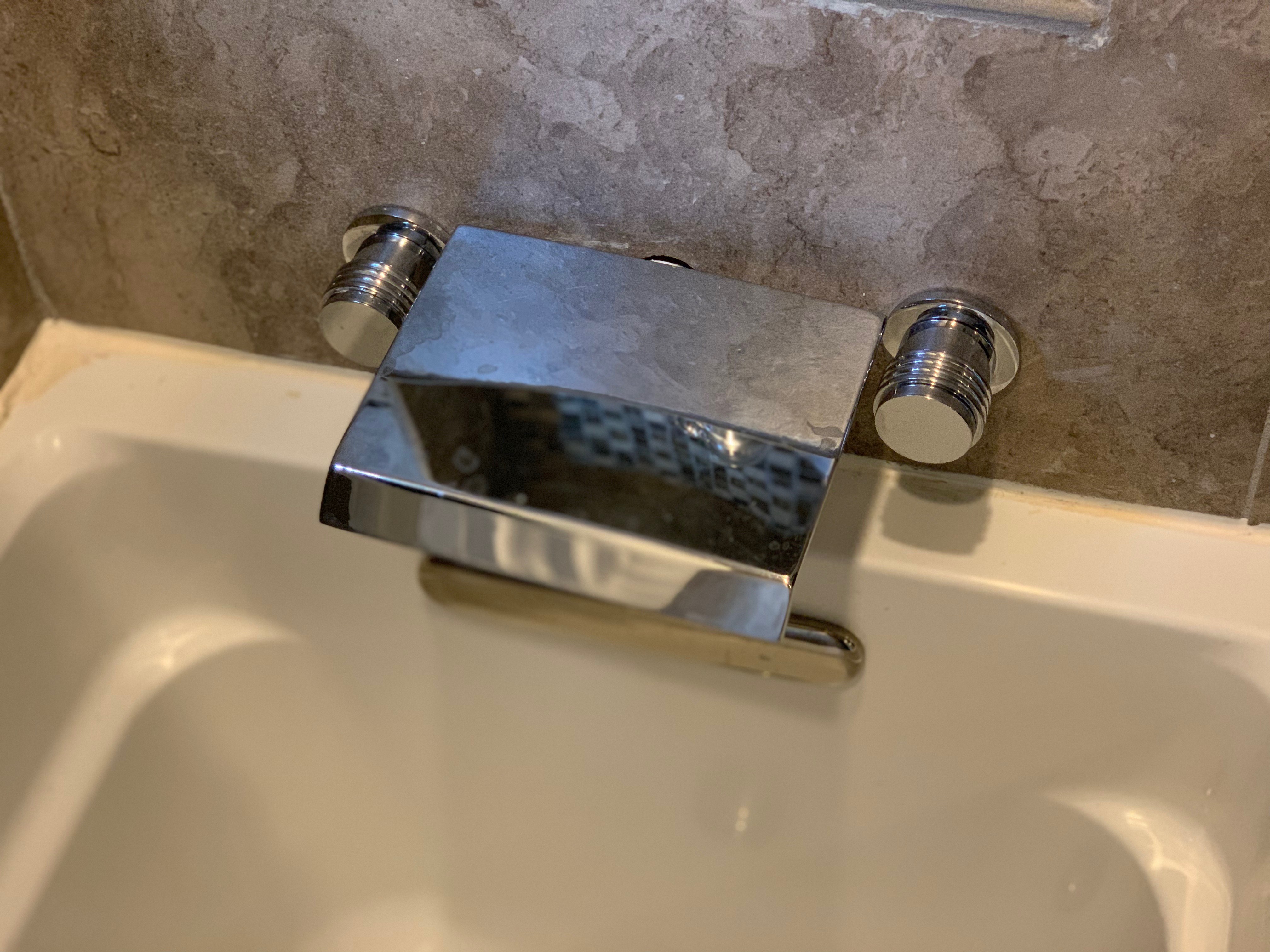 Cracked faucet. Installed incorrect