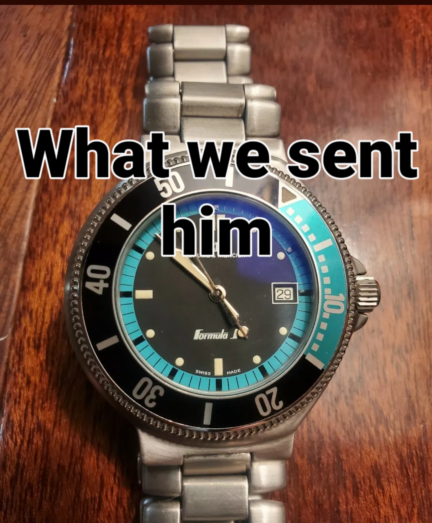 The watch we had on ebay and sent