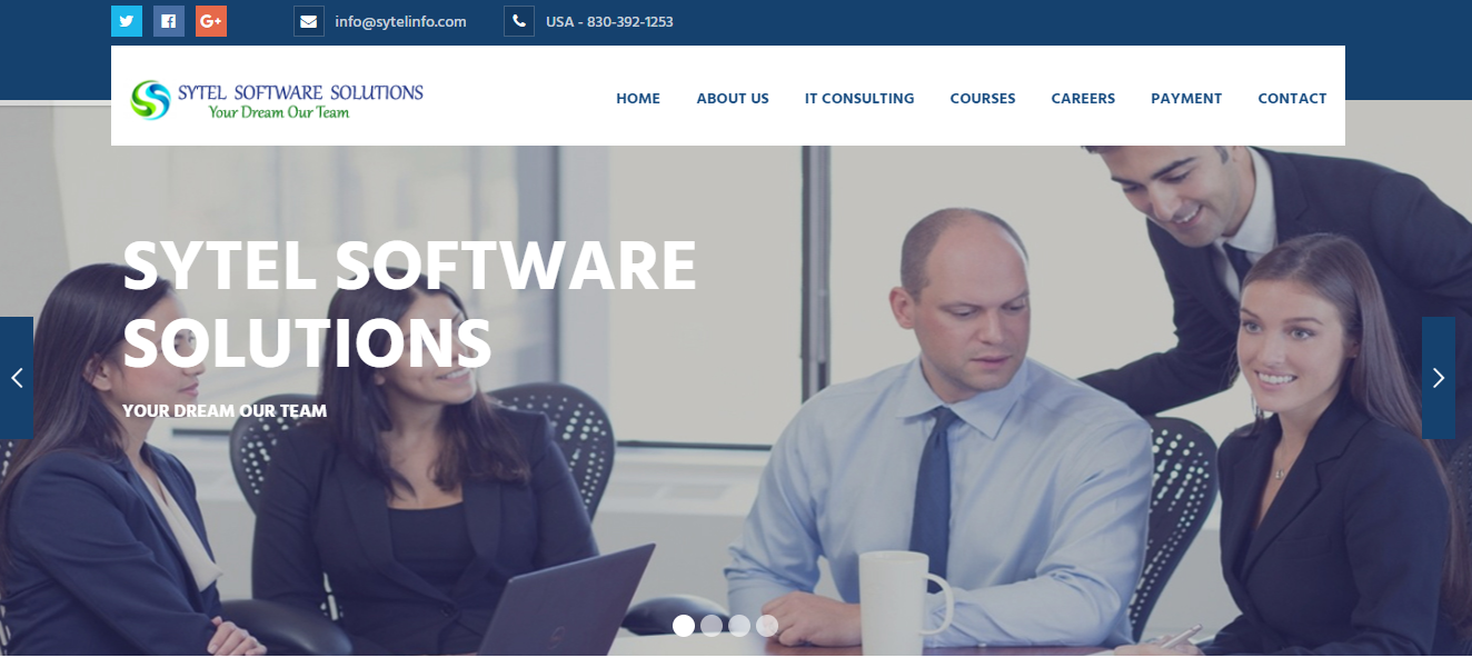 Sytel Solution Software website