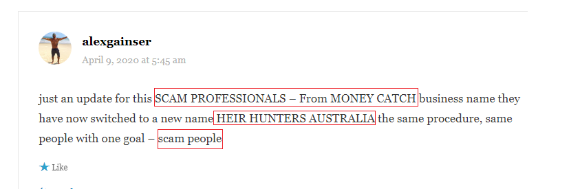 Mannix, Heir Hunters Australia, Money Catch, 